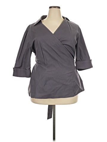 Kiyonna 3/4 Sleeve Blouse (view 1)