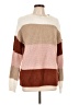 Merokeety 100% Acrylic Color Block Tan Pullover Sweater Size L - photo 1