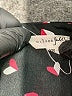 Maison Jules 100% Polyester Hearts Black 3/4 Sleeve Blouse Size XS - photo 7