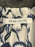 Rose + Olive 100% Polyester Blue Long Sleeve Blouse Size M - photo 7