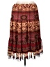 Emma James 100% Polyester Paisley Brown Casual Skirt Size 16 Petite - photo 1