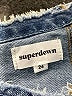 Superdown Chevron-herringbone Blue Jeans Size 24 waist - photo 5