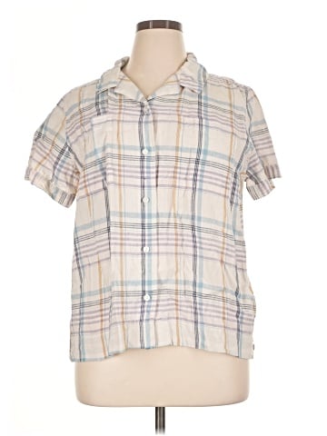 L.L.Bean Short Sleeve Button-Down Shirt (view 1)