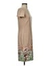 St. John Graphic Tan Cocktail Dress Size 4 - photo 4