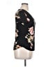 rue21 Floral Black Short Sleeve T-Shirt Size XL - photo 4