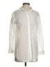 Blue Island Polka Dots Ivory Long Sleeve Blouse Size XS - photo 1