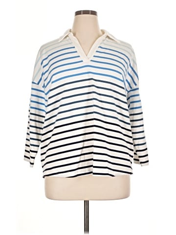 L.L.Bean 3/4 Sleeve Button-Down Shirt (view 1)