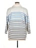 L.L.Bean Stripes Blue 3/4 Sleeve Button-Down Shirt Size XL Reg - photo 2
