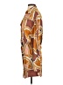 Alexis 100% Viscose Aztec Or Tribal Print Orange Long Sleeve Blouse Size S - photo 5