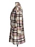 Prettygarden 100% Polyester Plaid Gray Coat Size M - photo 5