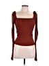 Free People Brown Long Sleeve Top Size M - photo 1