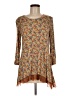 Logo Layers Brown 3/4 Sleeve Blouse Size M - photo 1