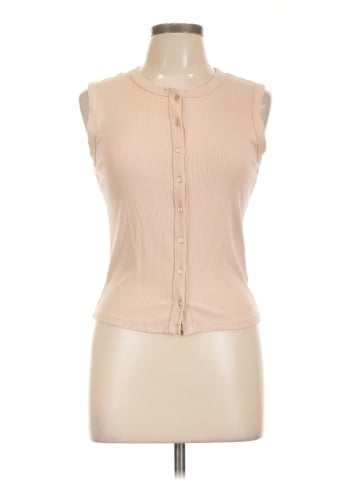 Pink Rose Sleeveless T-Shirt (view 1)