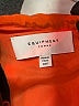 Equipment 100% Silk Solid Orange Romper Size XXS - photo 4