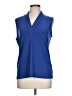 Anne Klein Blue Sleeveless Blouse Size L - photo 1