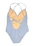 J.Crew Factory Store Blue One Piece Swimsuit Size 10 - photo 2