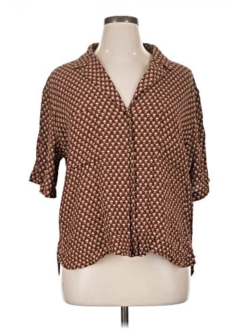 Treasure & Bond 3/4 Sleeve Button-Down Shirt (view 1)