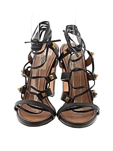 Valentino Rockstud Heeled Gladiator Sandals (view 2)