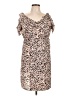 Libby Edelman Animal Print Brown Casual Dress Size L - photo 1