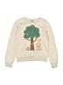 Assorted Brands Graphic Tan Pullover Sweater Size 10 - photo 1