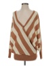 Wishlist 100% Acrylic Stripes Brown Pullover Sweater Size S - photo 1