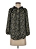 dalia 100% Polyester Black 3/4 Sleeve Blouse Size S - photo 1