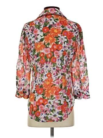 HD in Paris 3/4 Sleeve Button-Down Shirt (view 2)