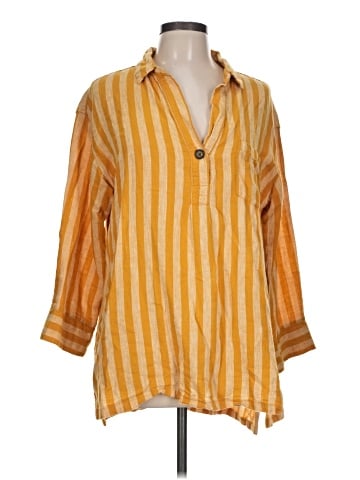 Old Navy 3/4 Sleeve Button-Down Shirt (view 1)