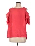 Sweet Pea. 100% Polyester Red Short Sleeve Top Size L - photo 1