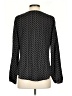 Ann Taylor 100% Polyester Black Long Sleeve Blouse Size 2 - photo 2