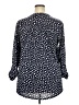 Cocomo Polka Dots Blue 3/4 Sleeve Blouse Size 2X - photo 2