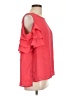 Sweet Pea. 100% Polyester Red Short Sleeve Top Size L - photo 4