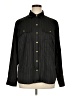 Jones New York Stripes Black Long Sleeve Blouse Size 16 - photo 1