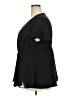 Torrid 100% Polyester Black Short Sleeve Blouse Size 2X Plus (2) - photo 5