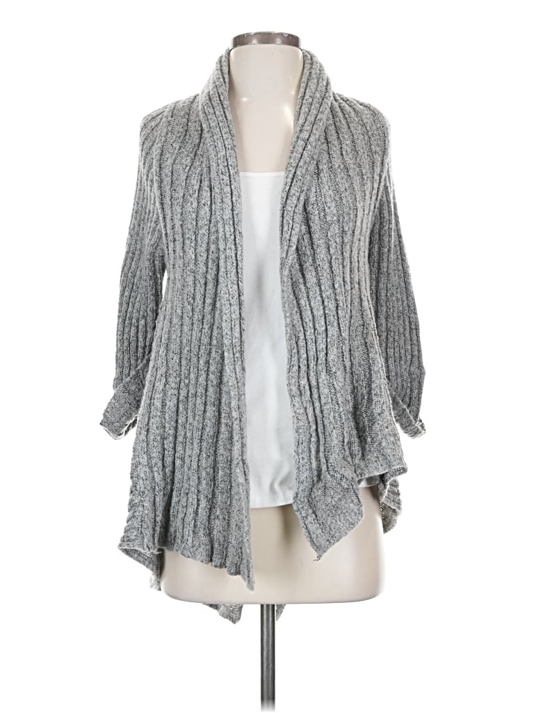 Pre-owned Bcbgmaxazria Cardigan Sweater In Gray