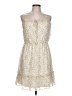 Lush 100% Polyester Floral Ivory Cocktail Dress Size L - photo 1