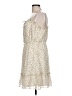 Lush 100% Polyester Floral Ivory Cocktail Dress Size L - photo 5