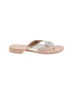 Jack Rogers Silver Flip Flops Size 8 - photo 1