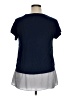 Olivia Moon Blue Short Sleeve Top Size XL - photo 2