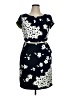 Studio I Print Black Casual Dress Size 14 - photo 1