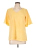 Bibi Yellow Short Sleeve Top Size L - photo 1