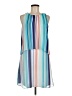 Worthington 100% Polyester Stripes Blue Casual Dress Size 8 - photo 1