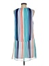 Worthington 100% Polyester Stripes Blue Casual Dress Size 8 - photo 2