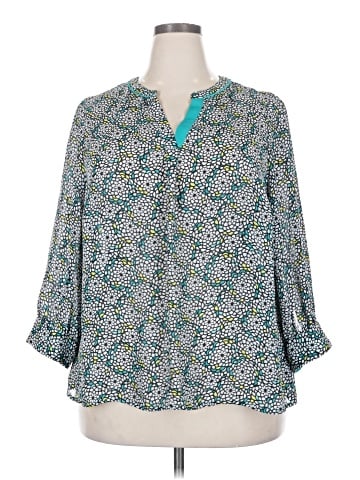 Worthington 3/4 Sleeve Blouse (view 1)