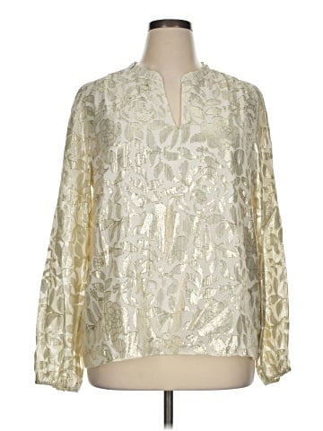 Lilly Pulitzer Long Sleeve Silk Top (view 1)