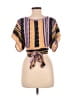 BCBGeneration Purple Short Sleeve Blouse Size L - photo 2