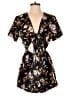 Shein 100% Polyester Floral Black Romper Size 6 - photo 1