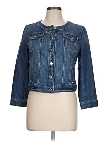 White House Black Market Denim Jacket (view 1)