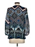 Leifsdottir 100% Silk Blue 3/4 Sleeve Silk Top Size 4 - photo 2