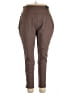 Dear Scarlett Solid Brown Active Pants Size 1X - photo 1